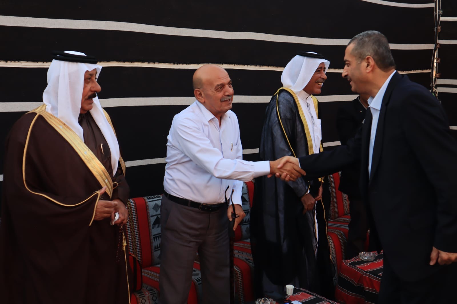 بالصور... المصري والحموري والملكاوي في ضيافة الزميل احمد البدادوة