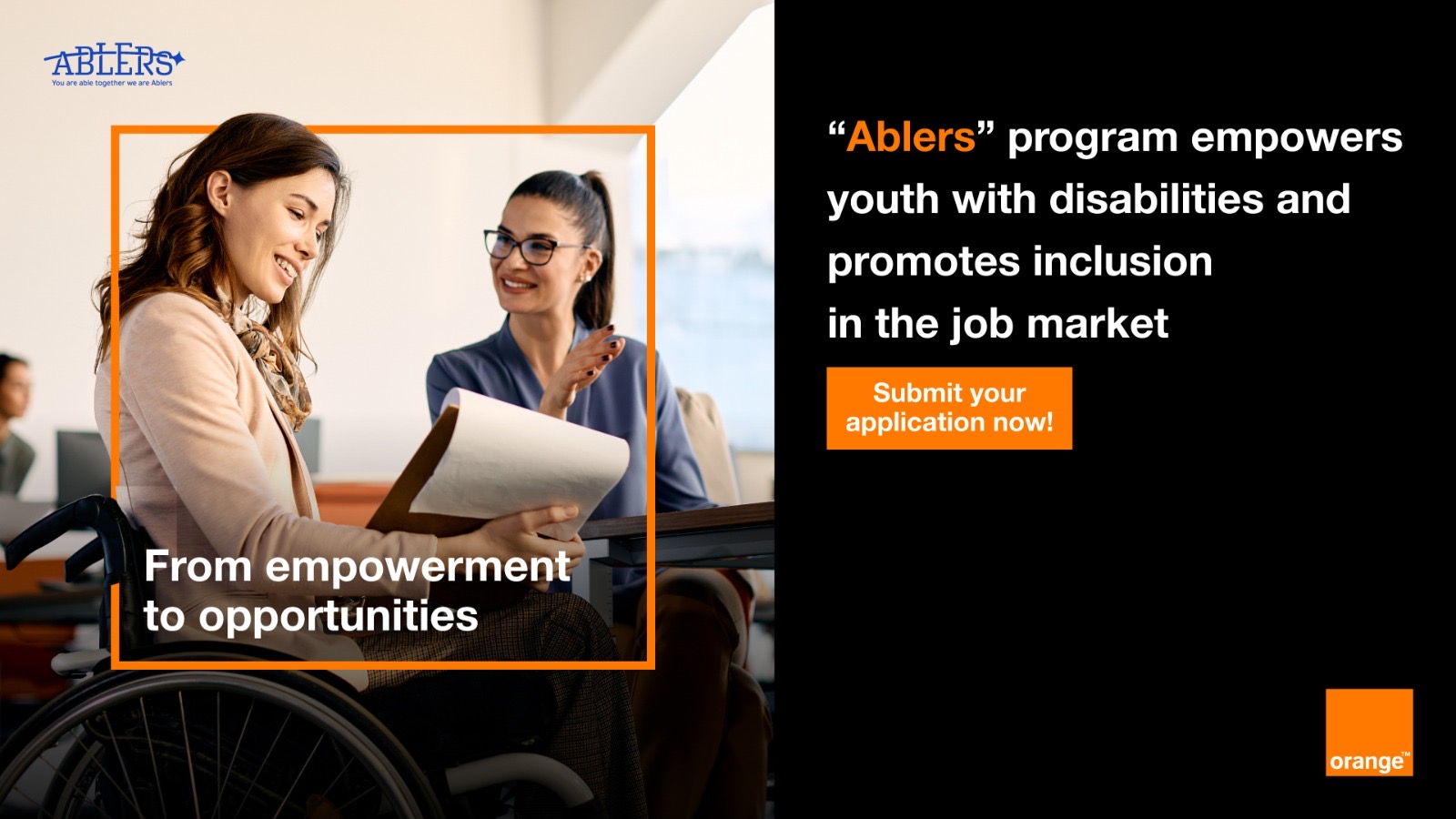 صورة حول : In Cooperation with Ablers Orange Jordan Launches Training Program to Empower Youth with Disabilities for 2nd Consecutive Year In Cooperation with Ablers Orange Jordan Launches Training Program to Empower Youth with Disabilities for 2nd Consecutive Year
