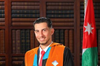 مبارك "طلحة المقدادي" الأول على تخصصه من جامعة جدارا