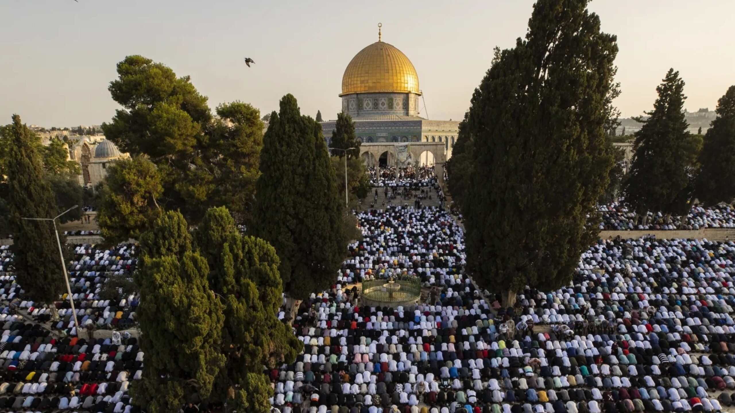 عشرات الآلاف يؤدون صلاة الجمعة في الأقصى رغم تشديدات الاحتلال
