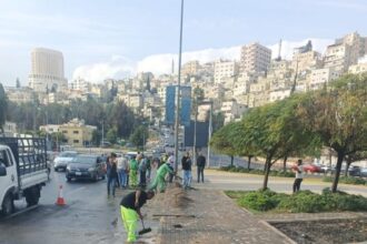 أمانة عمان: استنفار ميداني للتعامل مع آثار الأمطار الغزيرة وانجراف الأتربة في العاصمة