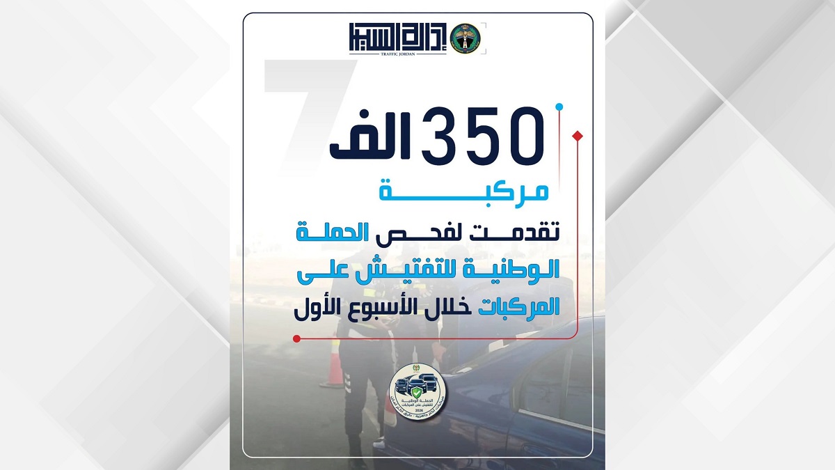 350 ألف مركبة خضعت للفحص الفني ضمن الحملة الشتوية على المركبات