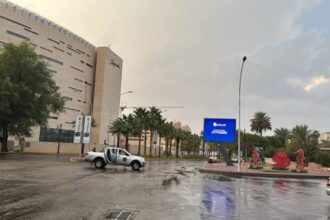 بالفيديو …. أمطار غزيرة في العقبة